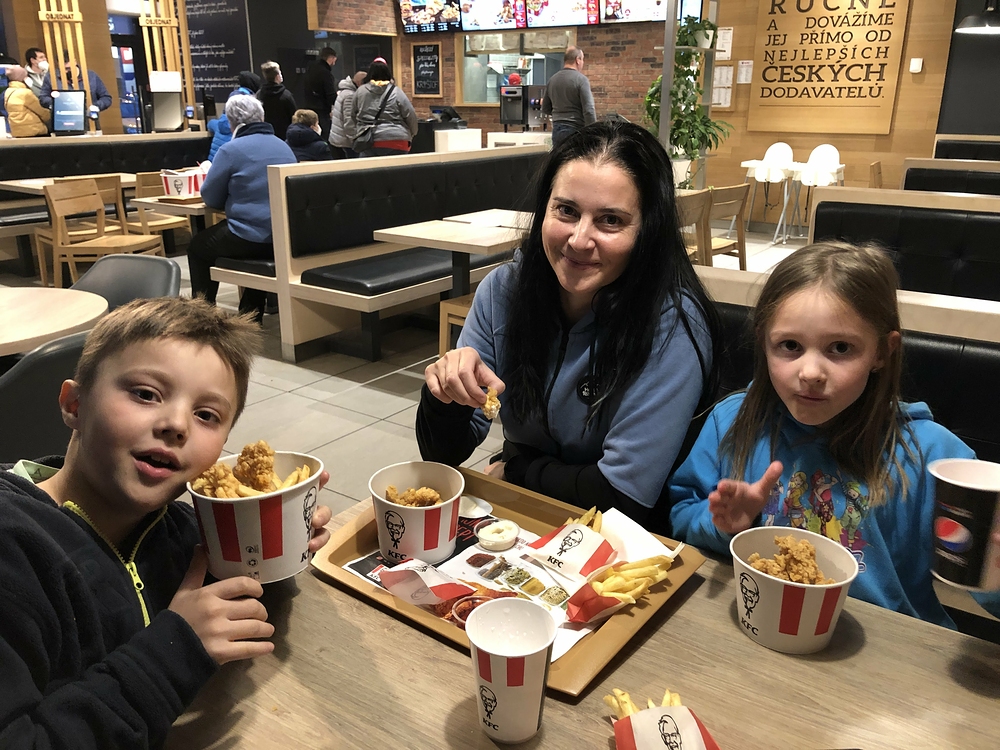 KFC v Uherském hradišti cestou domů