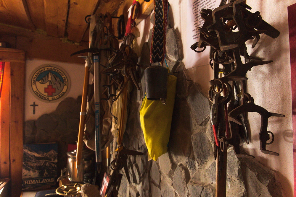 Horolezecký koutek v baru