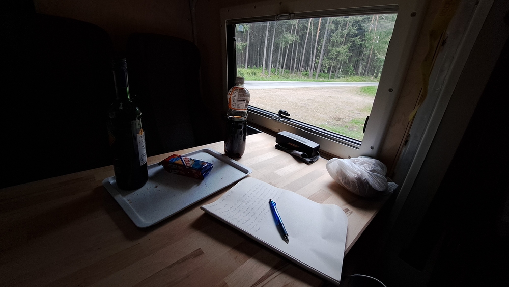 Ráno, zápis do deníku