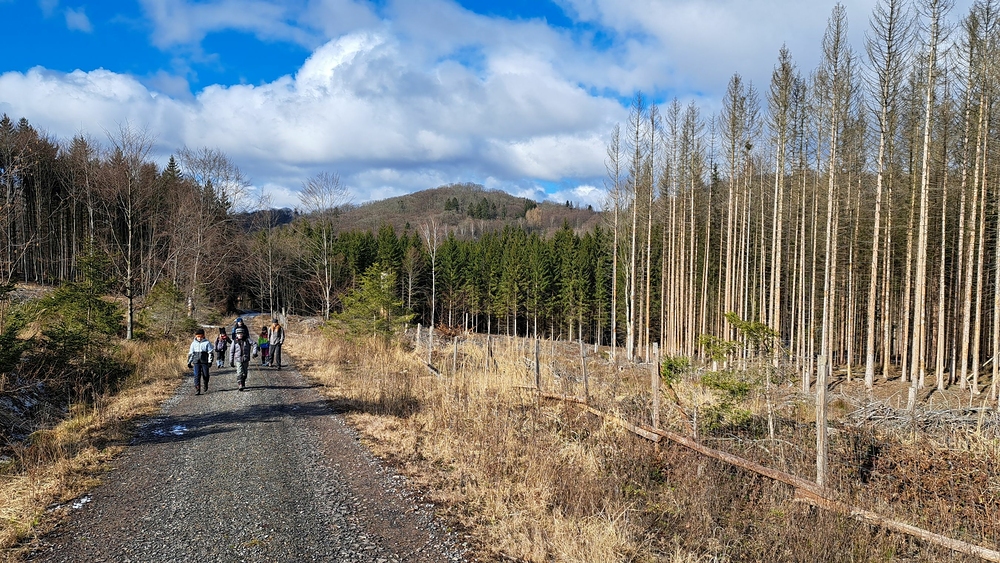 Stoupáme na hřeben