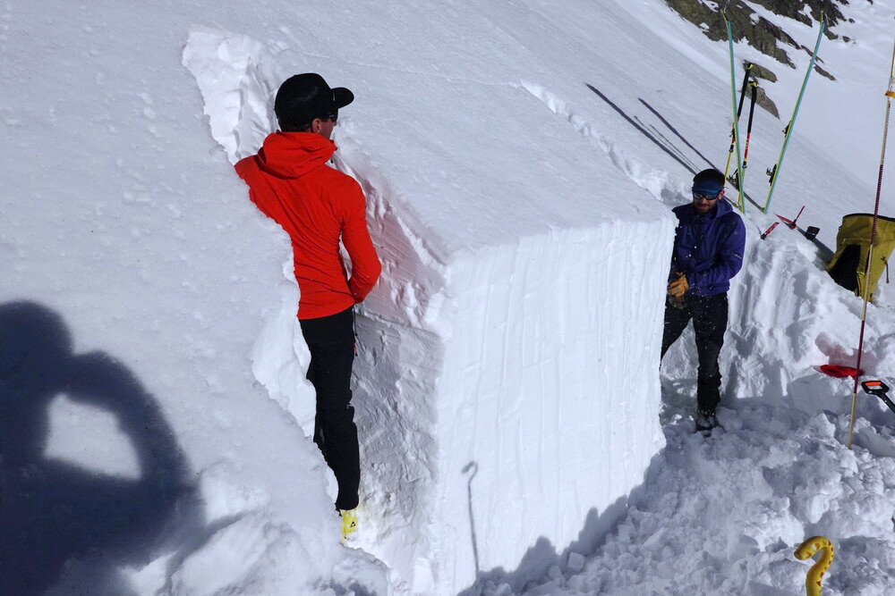 Kluci z horské a profil ve žlabu