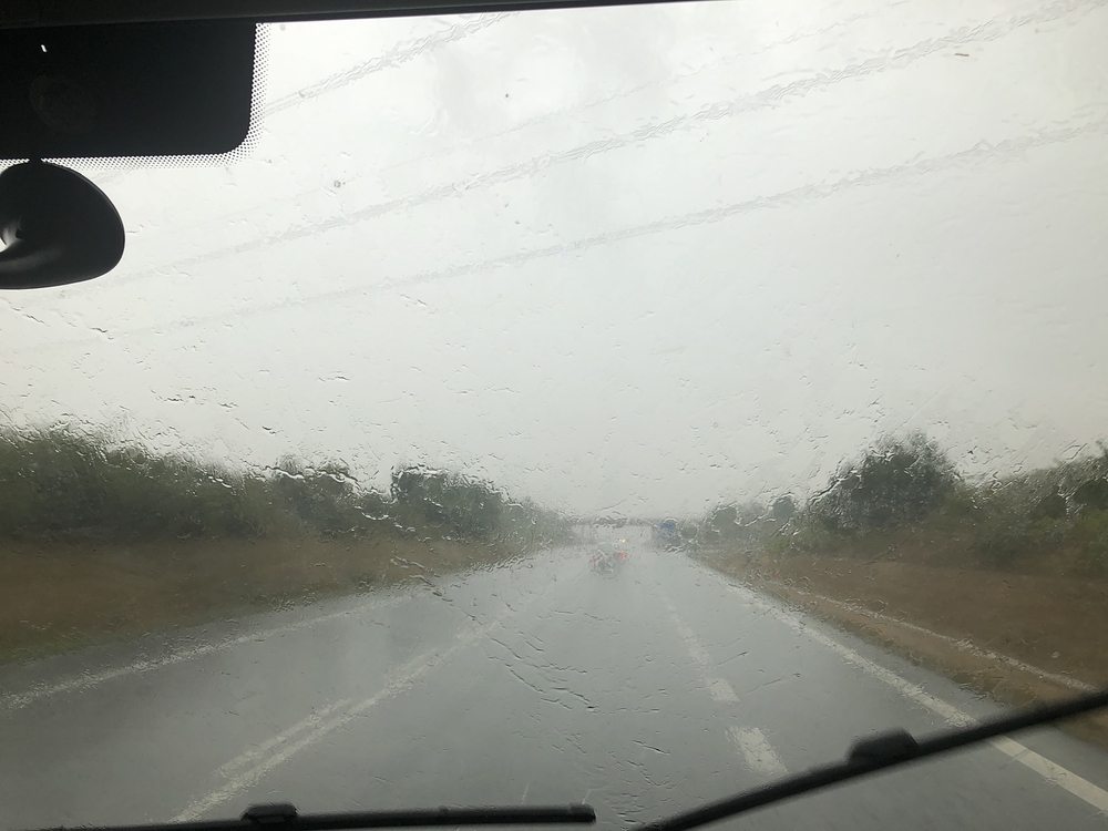 Deštivá cesta do Prahy
