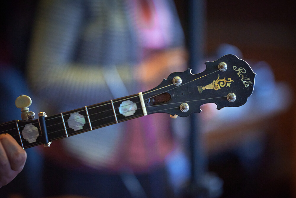 Rohlíkovo banjo, které sám vyrobil (foto. L. Bouška)