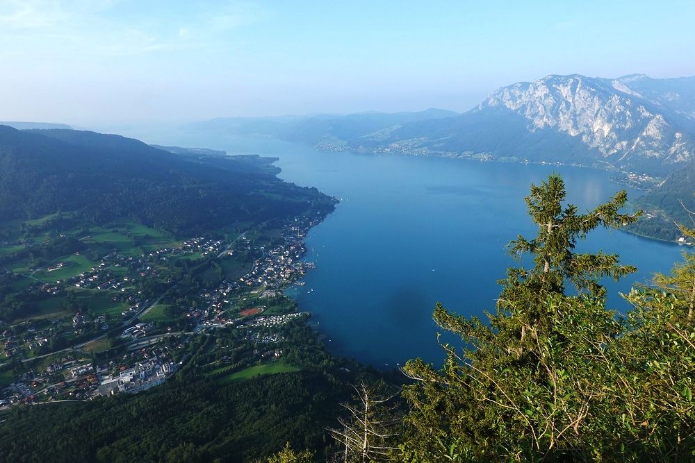 Z vrcholu Adlerstein, dole náš kemp