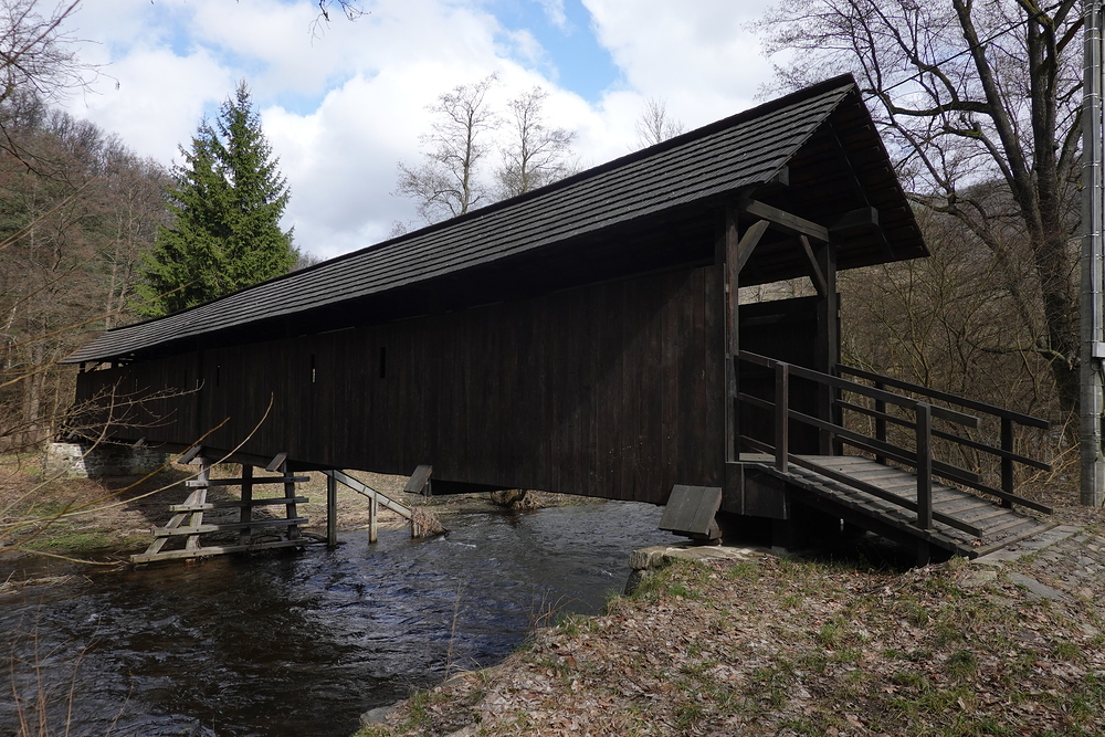 Dřevěný most před Prudkou