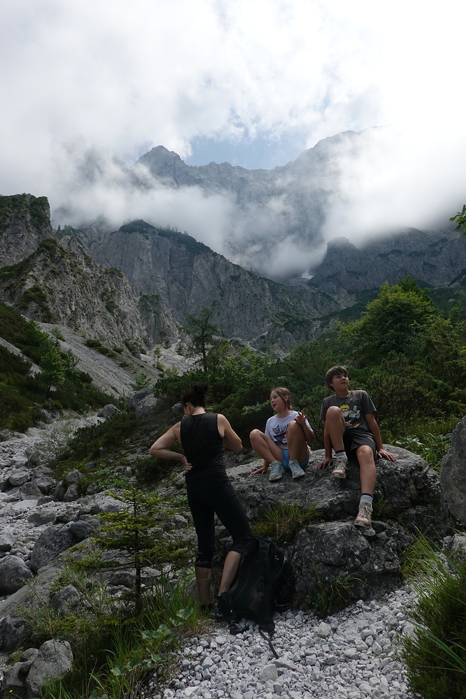 Odpočinek během výstupu