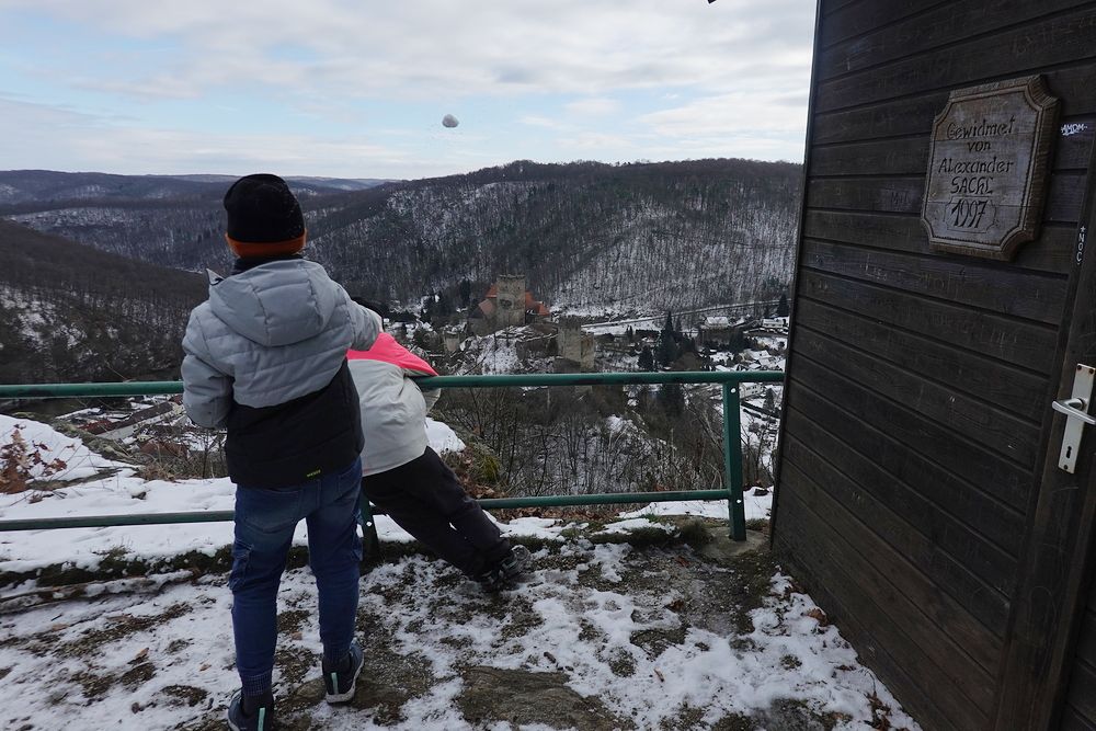 Kluička letí z Max Plateau