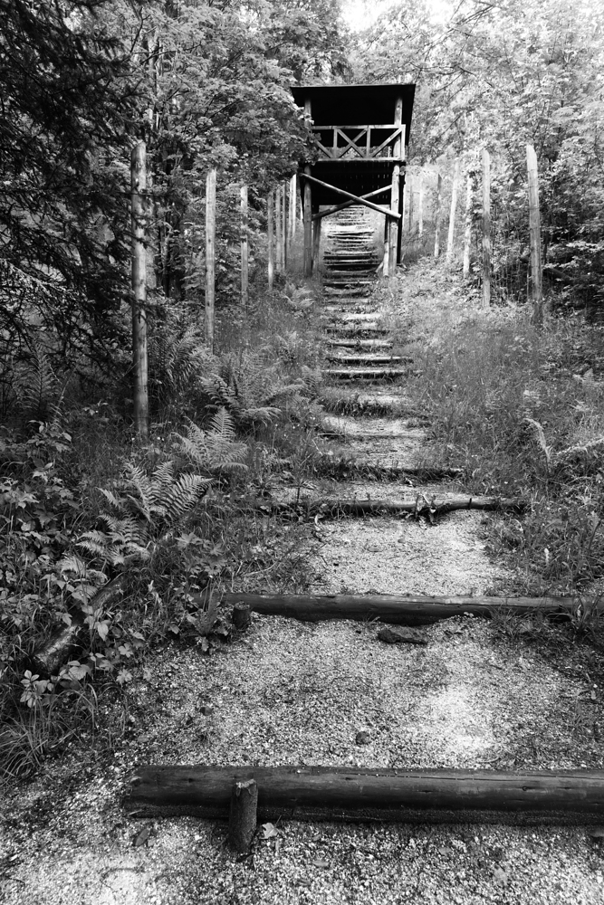 Mauthausenské schody v táboře Svornost