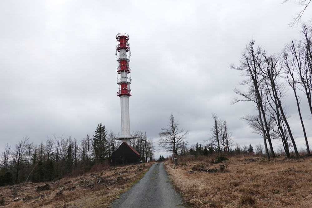 Slunečná, nejvyšší bod trasy