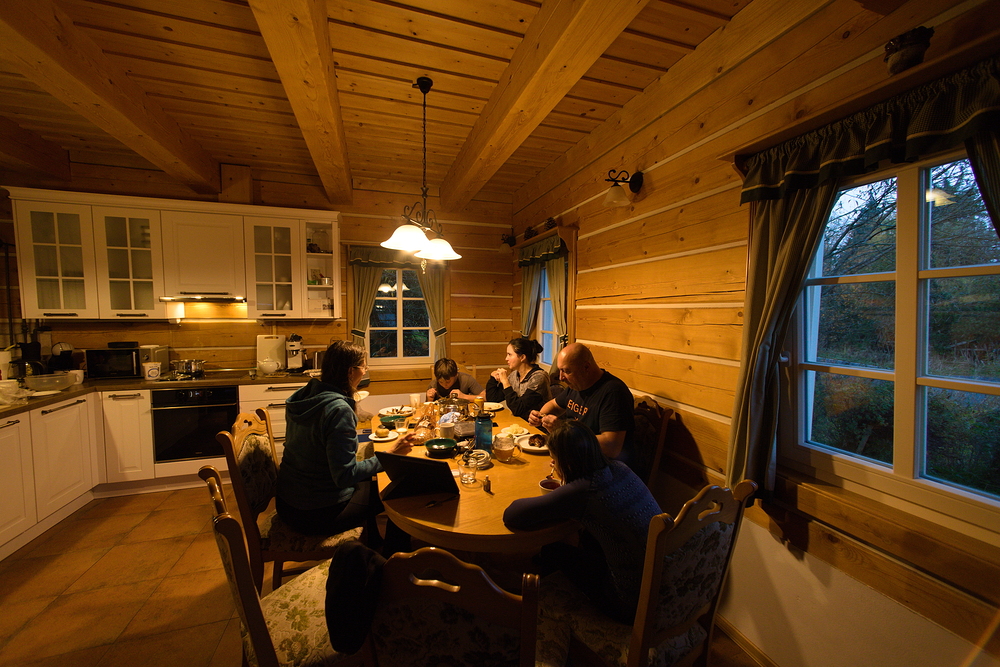 Večer v chalupě