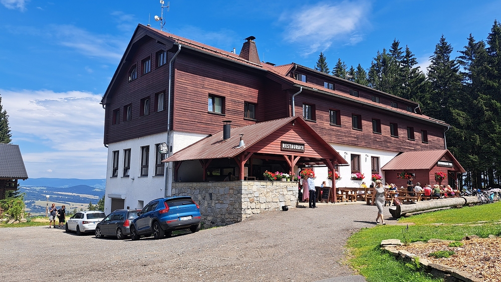 Druhý den na kole na Severomoravskou chatu