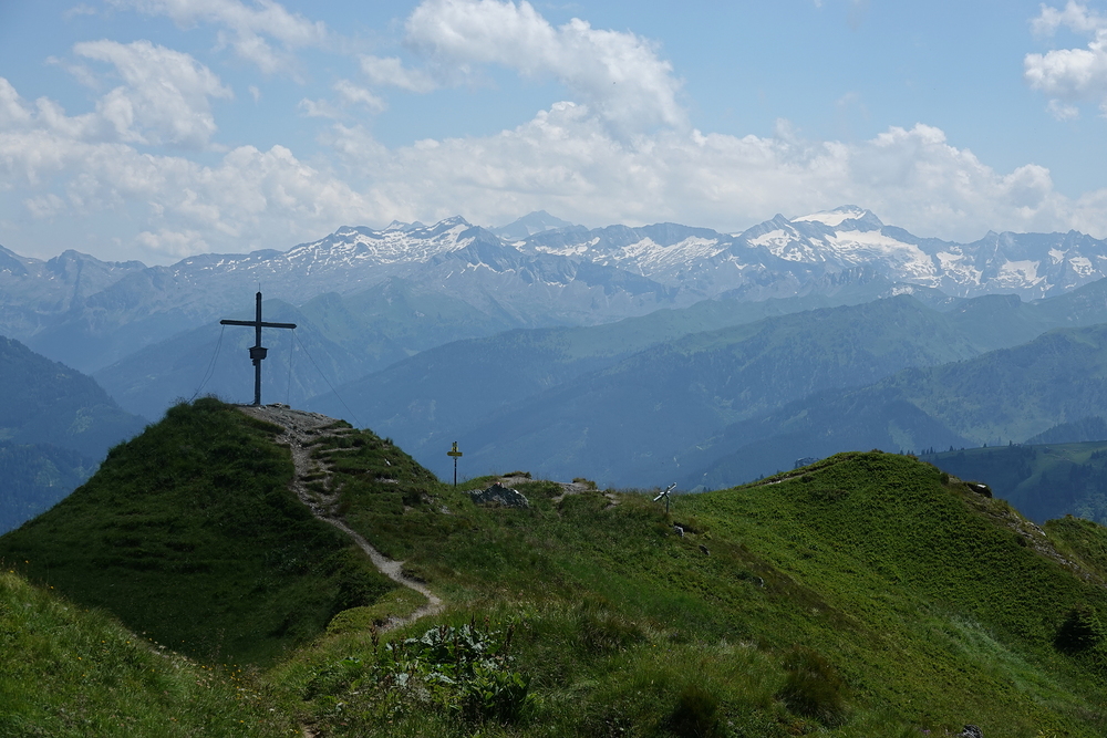 Rozcestí na hřebeni