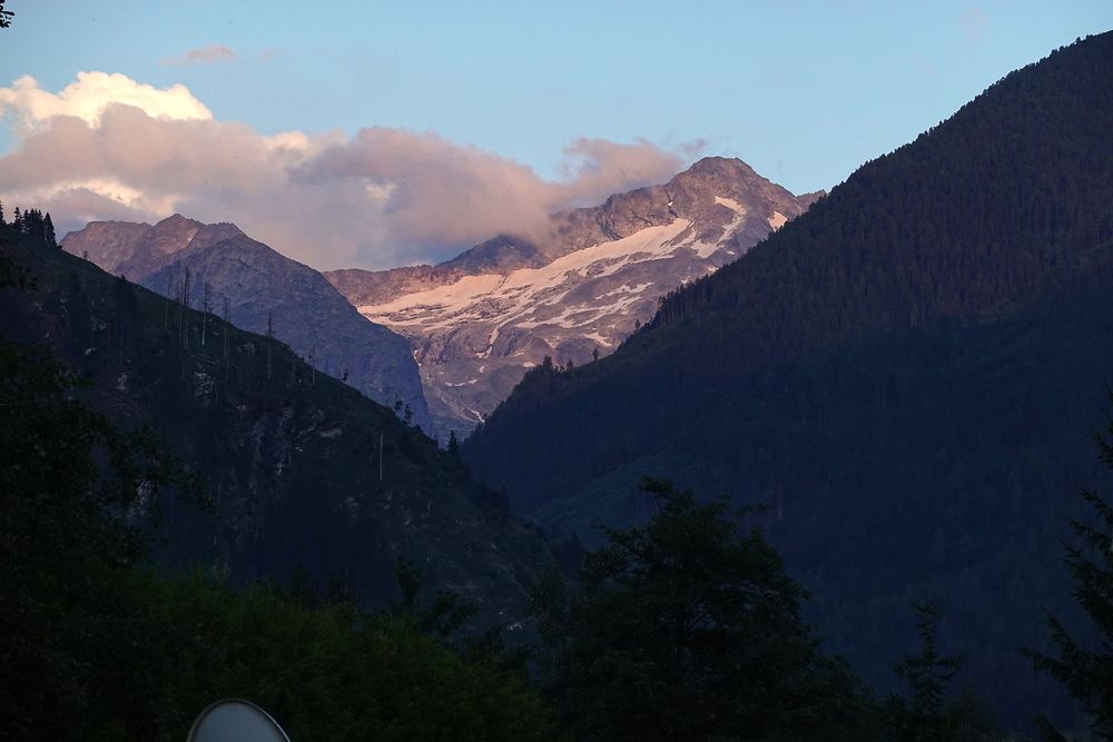 Večerní výhled od auta