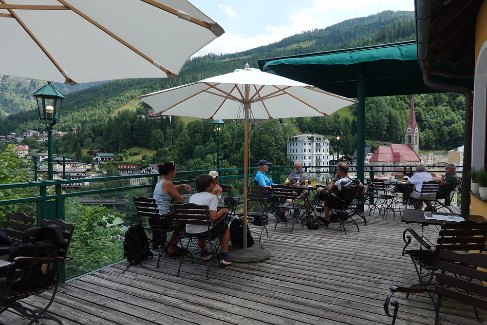 Bad Gastein, občerstvovačka před návratem