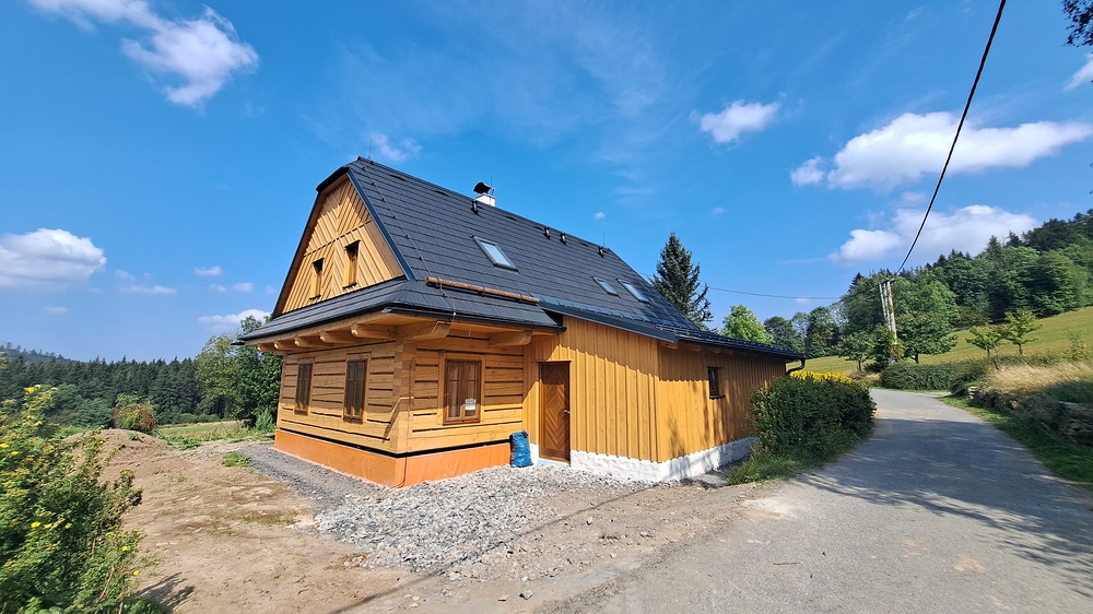 Chata rodičů od Blanky, téměř hotová