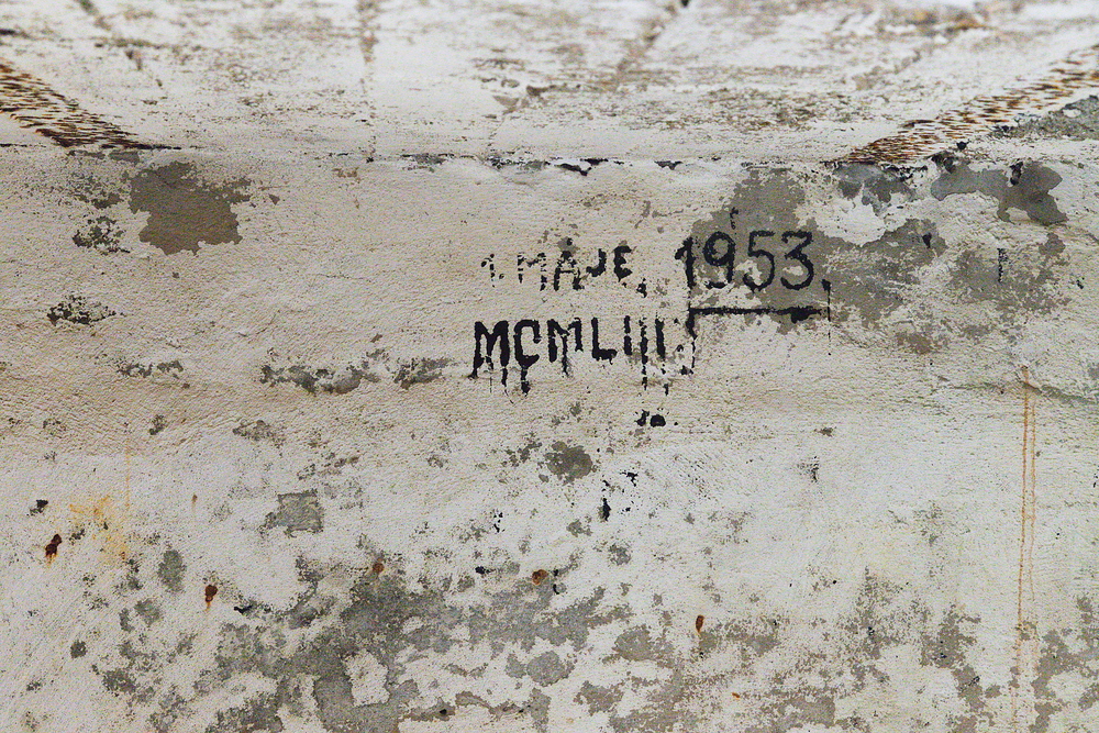 Bunkr a dochované nápisy