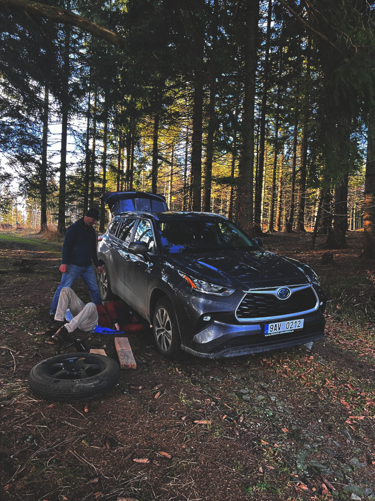 Překvapení před odjezdem (fotila Janča)