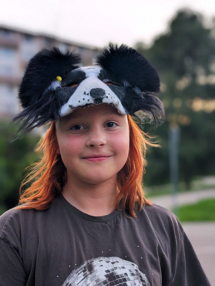 Adélka v Brně před odjezdem