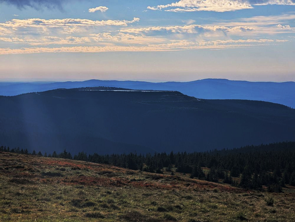 Horní nádrž, večer tam dojedu