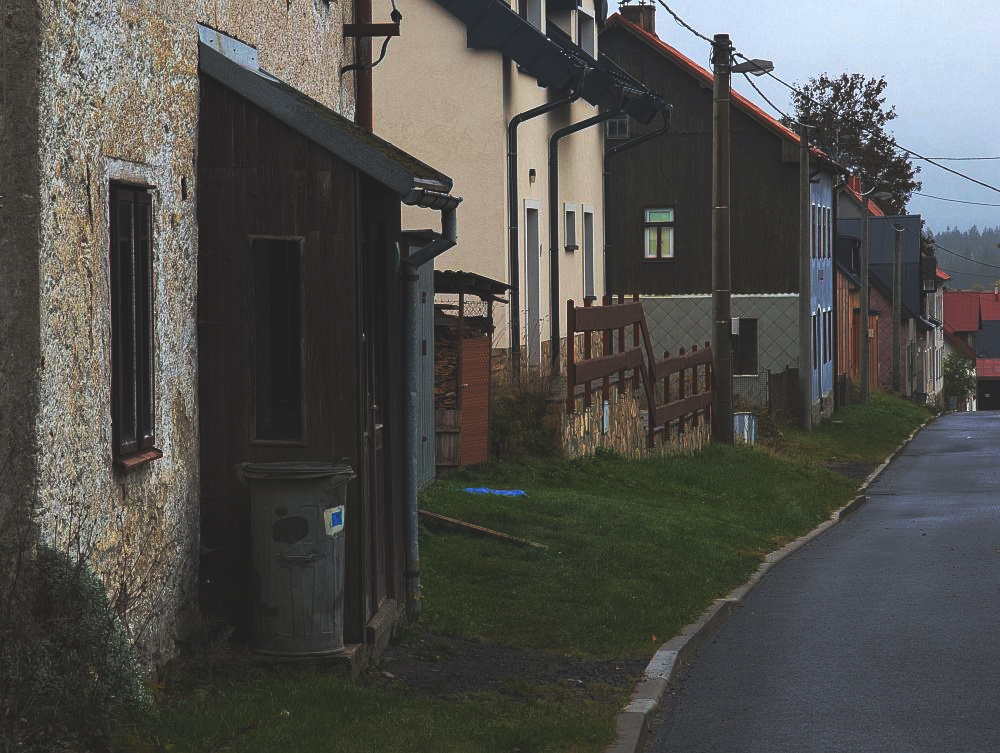 Typická krušnohorská ulička