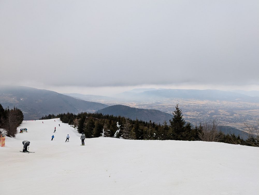 Výhledy do Polska z nejvyššího místa