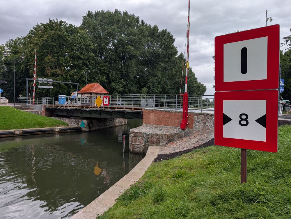 Průplav mezi jezery v Gizycku