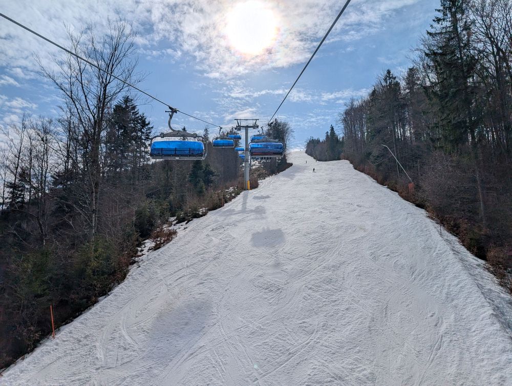 Prudší část modré