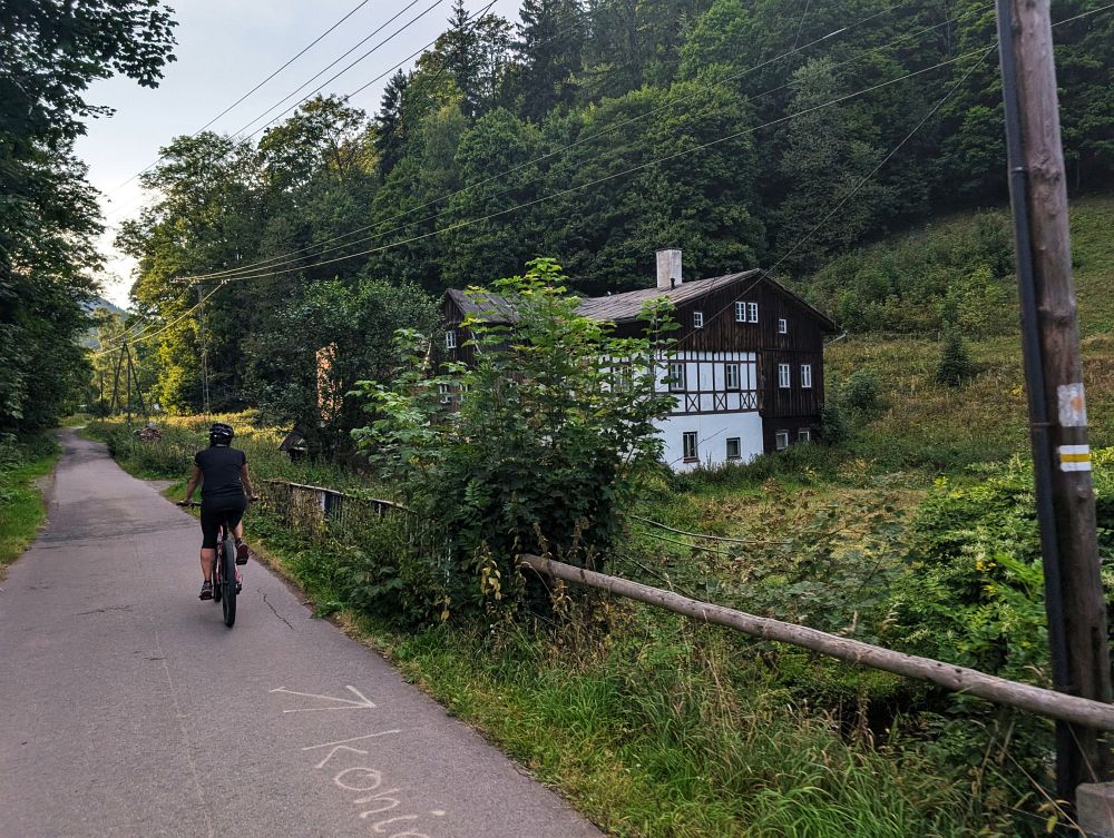 S Markét na kole v Sudetském údolí