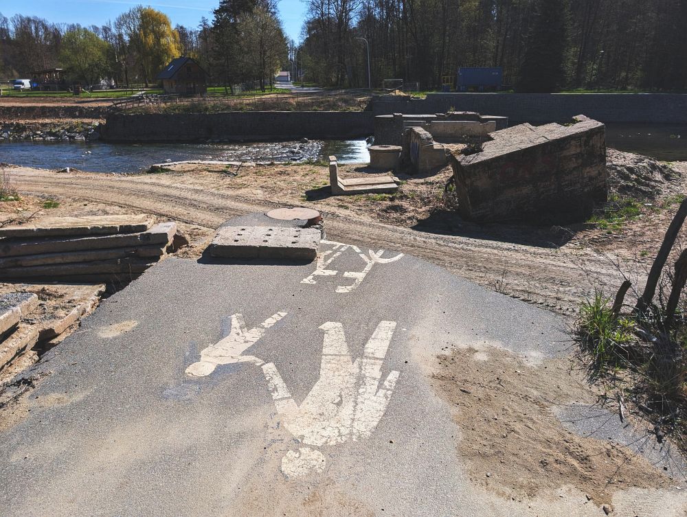 Cyklostezka a loňské záplavy